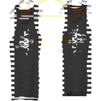 2025年、巳年、蛇、和風、白蛇デザイン タンクトップ - Kawaiitshirt