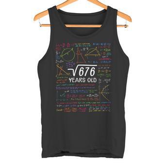 26 Cumpleaños Chica Chico Raíz Cuadrada 676 26 Años Camiseta sin mangas - Regaloses