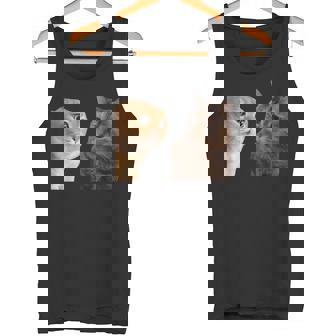 2匹の猫がミームを話す タンクトップ - Kawaiitshirt