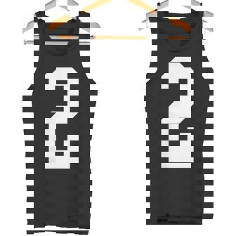 2番の大学スポーツスタイル。ホワイト。 タンクトップ - Kawaiitshirt