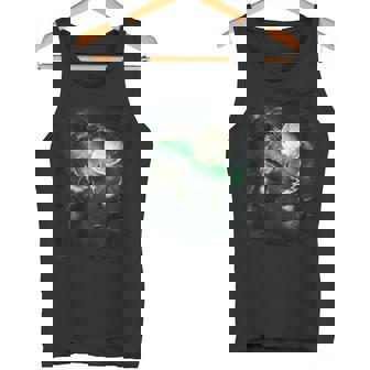 3 サイ クワガタ カブトムシ 月 三匹狼 ハウリング タンクトップ - Kawaiitshirt