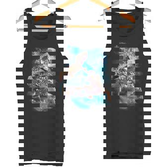 3ムーンヤモリ面白い爬虫類ヒョウトカゲヤモリアートノベルティ タンクトップ - Kawaiitshirt