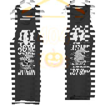404 コスチューム未発見 ピクセルアート ハロウィンデザイン タンクトップ - Kawaiitshirt