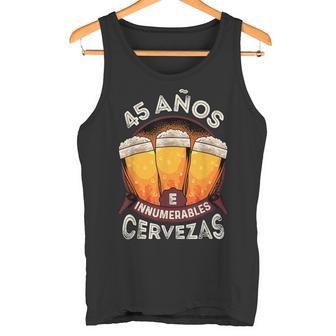 45 Años E Innumerables Cervezas 45 Cumpleaños Divertida Camiseta sin mangas - Regaloses