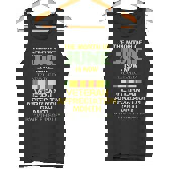 6月が退役軍人感謝月間として宣言されました タンクトップ - Kawaiitshirt