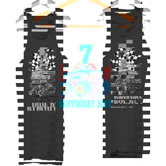 7歳 7歳の誕生日 男の子 モンスタートラック 車 タンクトップ - Kawaiitshirt