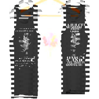 8月6日 誕生 花 グラジオラスとポピー 8月の誕生日 タンクトップ - Kawaiitshirt