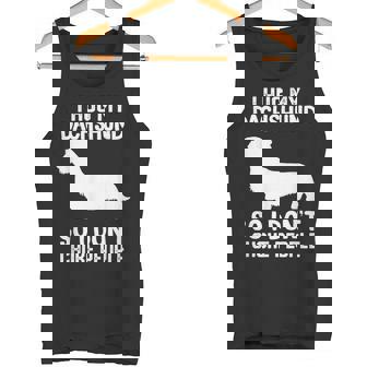 Abrazo A Mi Perroalchicha De Pelo Duro Para No Asfixiar A Camiseta sin mangas - Regaloses