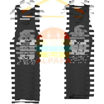 Alpapa Lama Alpaka Frischgebackener Papa Dad Retrointage Tank Top - Geschenkecke