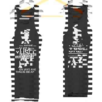 Always Be Yourself Ape メンズ レディース 猿 ゴリラ タンクトップ - Kawaiitshirt