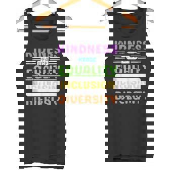 Amabilidad Paz Igualdad Inclusión Diversidad Orgullo In Mangas Camiseta sin mangas - Regaloses