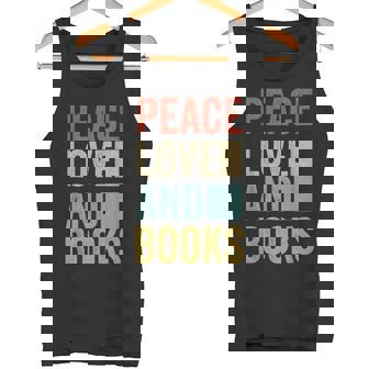 Amante De Los Libros Regalo Paz Amor Y Libros Camiseta sin mangas - Regaloses