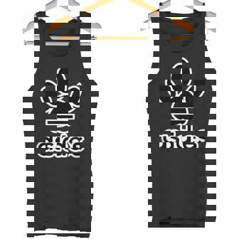 Asides アシデス Asides 足です。肉球です。【変なtシャツ屋さん】スポーツ ブランド パロディ 面白デザイン タンクトップ - Kawaiitshirt