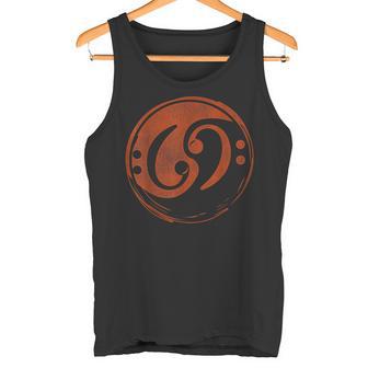 Bajo Yin Yang Instrumento Musical Eléctrico Rockero Bajista Camiseta sin mangas - Regaloses