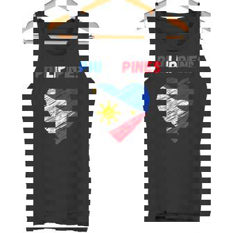 Bandera De Filipinas Con Diseño De Corazón De Filipinas Camiseta sin mangas - Regaloses