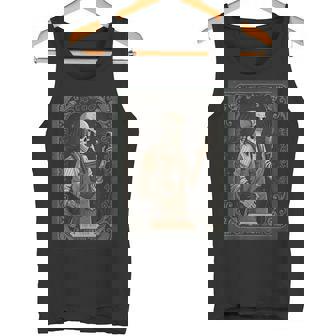 The Barber タロットカード ゴシック スケルトン 散髪店 ハロウィン タンクトップ - Kawaiitshirt