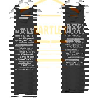 Bartley Completely Unexplainable Notices Everything But Won’T Say It Name Tank Top | Seseable UK