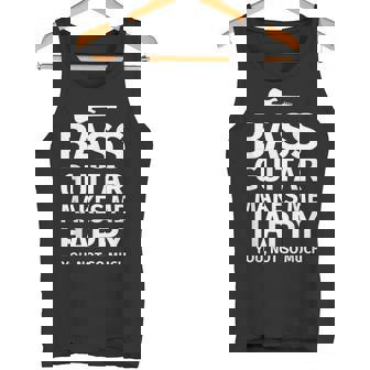 Bass Guitar Player La Guitare Basse Me Rend Heureux Débardeur e - Cadeauxyz