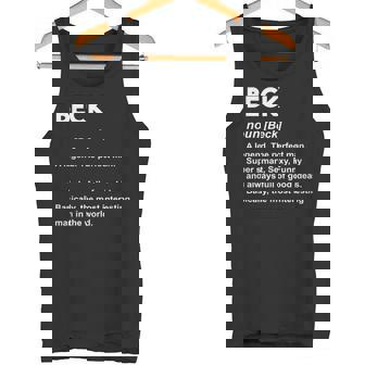 Beck ネームシャツ タンクトップ - Kawaiitshirt