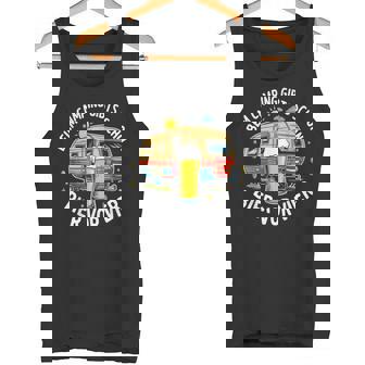 Beim Camping Gibtschon Bierorier Camper Wohnwagen Tank Top - Seseable