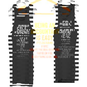 Being An Accountant Is Easy Accounting Cpaグラフィック タンクトップ - Kawaiitshirt