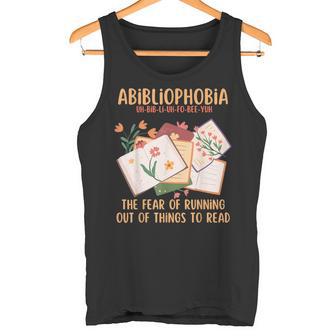 Bibliófilo Abibliofobia El Miedo A Quedarsein Libros Camiseta sin mangas - Regaloses