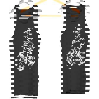 Bicicleta Carretera Esqueleto Mexicano Bici Ciclismo Camiseta sin mangas - Regaloses