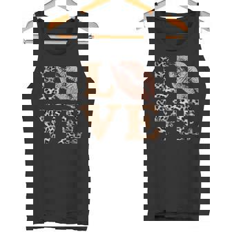 Big Lips Love ヒョウ柄 文字 ピンク 唇 バレンタイン ラブ タンクトップ - Kawaiitshirt