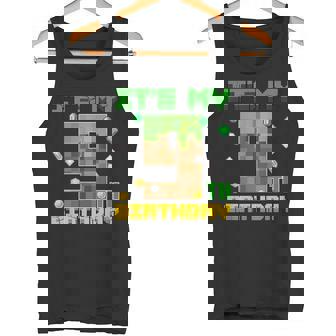 Birthday Boy It's My 9Th Birthday Gamer Pixel Number Tank Top - Seseable