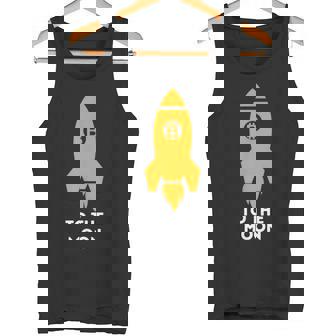 Bitcoin To The Moon おもしろビットコインシャツ ビットコインギフト タンクトップ - Kawaiitshirt