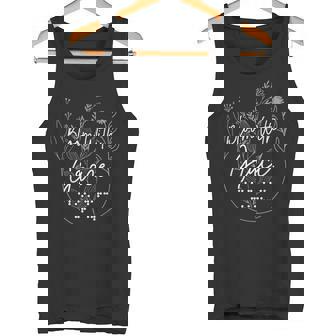 Bloom With Grace 点字 アルファベット 点字 言語点字 タンクトップ - Kawaiitshirt