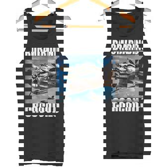 Bombardino Crocodilo イタリアンブレインロットミーム タンクトップ - Kawaiitshirt