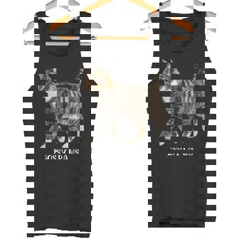 Bossy Paws 猫好き キジトラ白 猫ネタ 猫しもべ ツンデレ 猫飼い 猫オーナー 猫依存症 おもしろ タンクトップ - Kawaiitshirt