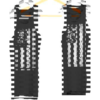 Boxerintage Boxing American Flag Boxing Distressed タンクトップ - Kawaiitshirt