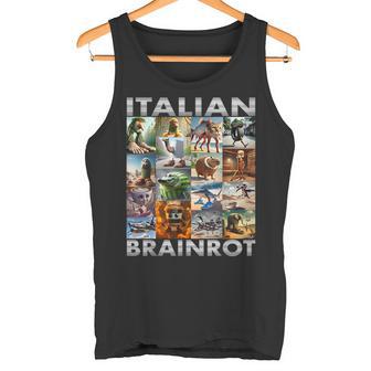 Brainrot Meme Italiano Pudrición Del Cerebro Italiano Brainrot Camiseta sin mangas - Regaloses