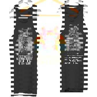 Bulldog Francés Retrointage 60S 70S Puesta Delol Amantes De Los Perros Hombres Camiseta sin mangas - Regaloses