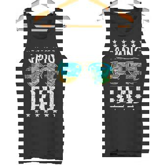 Camping Dad Retro Outdoor Graphic Happy Camper Dad Canotta - Novitaregali