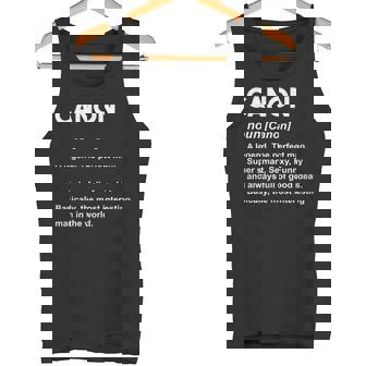 Canon ネームシャツ タンクトップ - Kawaiitshirt