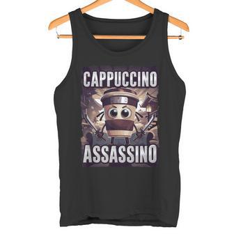 Cappuccino Assassino Taza De Café Ninja Parodia Anime Humor Camiseta sin mangas - Regaloses