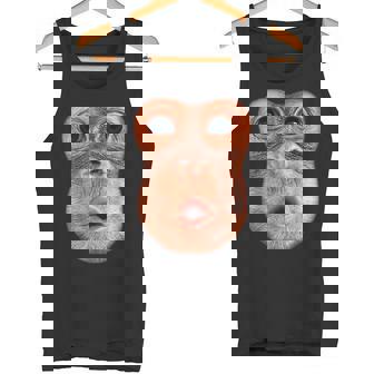 Cara Divertida Del Estómago Queopla Del Mono Cara Del Estómago Deloplo Del Mono Camiseta sin mangas - Regaloses