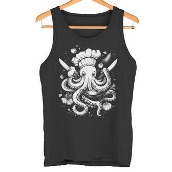 Chef Pulpo Divertido Cocina Krakenous Chef Cocinero Camiseta sin mangas - Regaloses