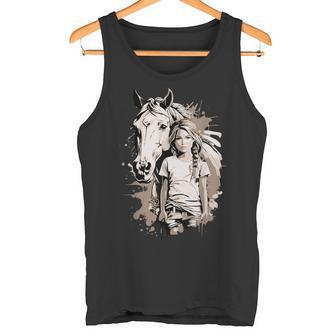 Chica Con Caballo Camiseta sin mangas - Regaloses