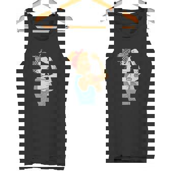 Chica Poder Feminista Arte Retro Rosie Riveter Tatuaje Punk In Mangas Camiseta sin mangas - Regaloses