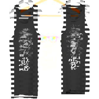 Chill Bro Cool Monkey With Sunglasses Saying Gamer S Tank Top - Seseable