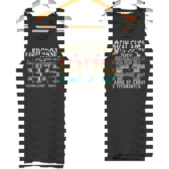 Clásico Original Nacido En 1975 Y La Historia Continúa Cumpleaños Camiseta sin mangas - Regaloses