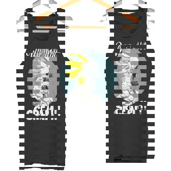 Cockatoo Meme T、面白い叫び声を上げているキバタン タンクトップ - Kawaiitshirt