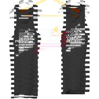 Connecticut Estados Unidos Retro Mapaintage Usa Recuerdo Camiseta sin mangas - Regaloses