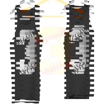 Cool 3 3番 数字 バースデーパーティー 3番目 野球 誕生日 タンクトップ - Kawaiitshirt