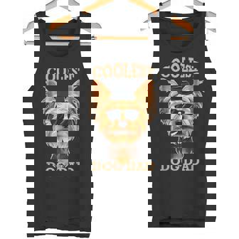 Coolest Dog Dad I Yorkshire Terrier パパ I ヨークシャー・テリア タンクトップ - Kawaiitshirt