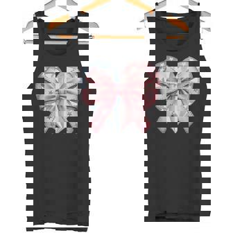 Coquette Cœur Patriotique Avec Nœud Rose Débardeur e - Cadeauxyz